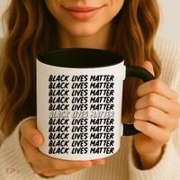 Black Lives Matter Pattern Coffee Mug thumb 3