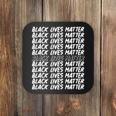 Black Lives Matter Pattern Coaster