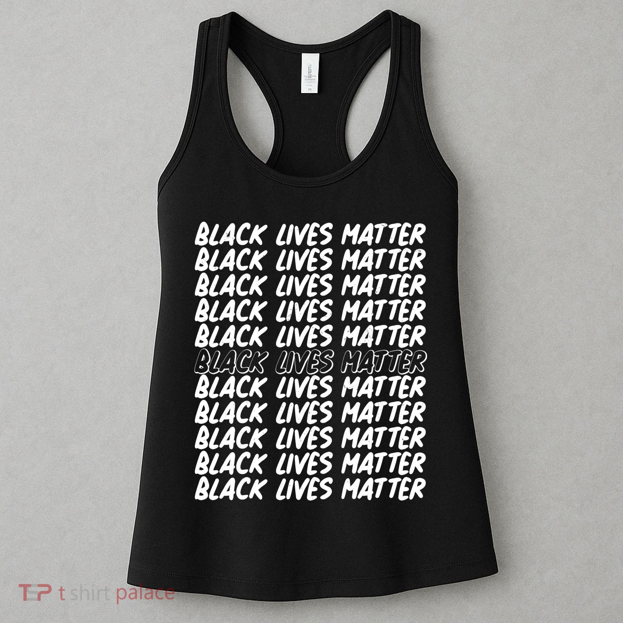 Black Lives Matter Pattern Women's Tank Top