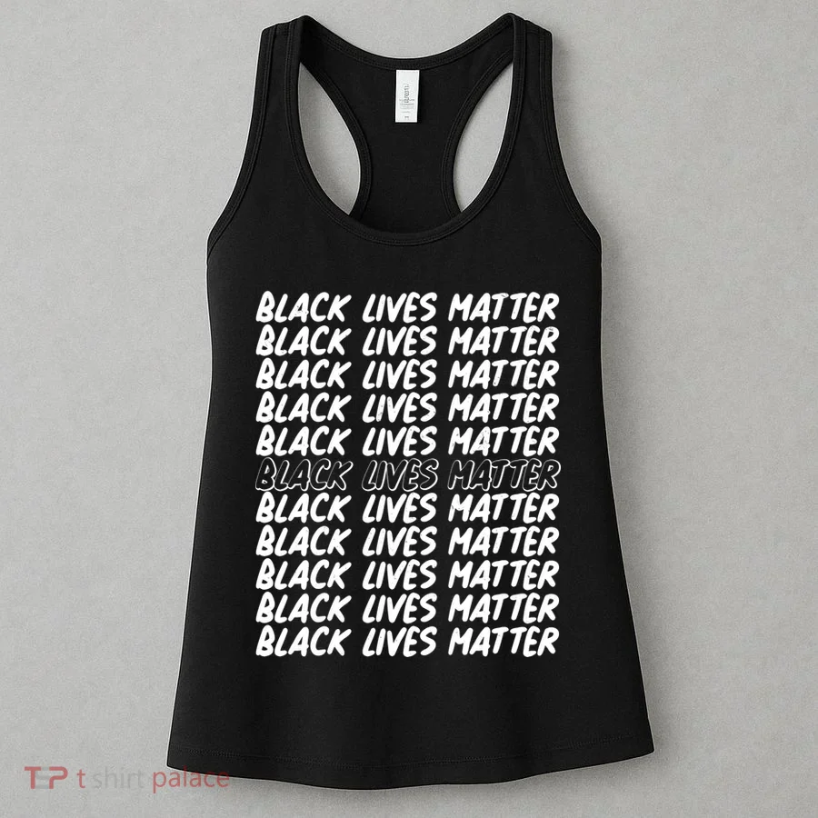 Black Lives Matter Pattern Women's Tank Top