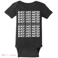 Black Lives Matter Pattern Baby Bodysuit thumb 0