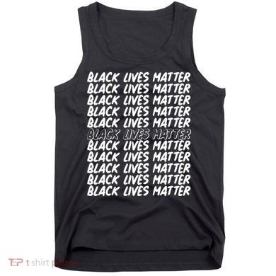 Black Lives Matter Pattern Tank Top