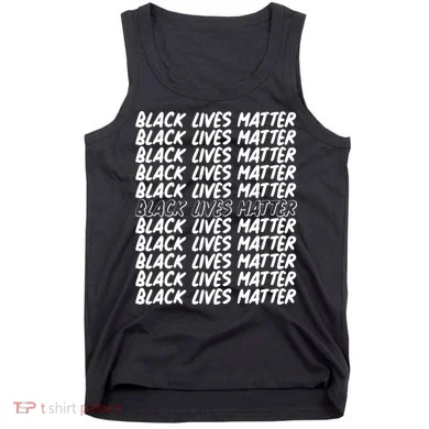 Black Lives Matter Pattern Tank Top