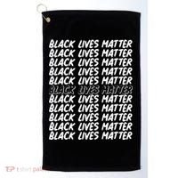 Black Lives Matter Pattern Golf Towel thumb 0