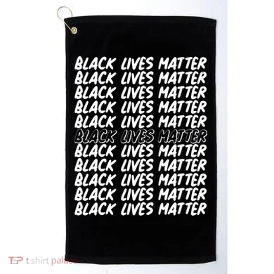 Black Lives Matter Pattern Golf Towel