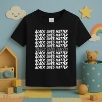 Black Lives Matter Pattern Toddler T-Shirt thumb 3