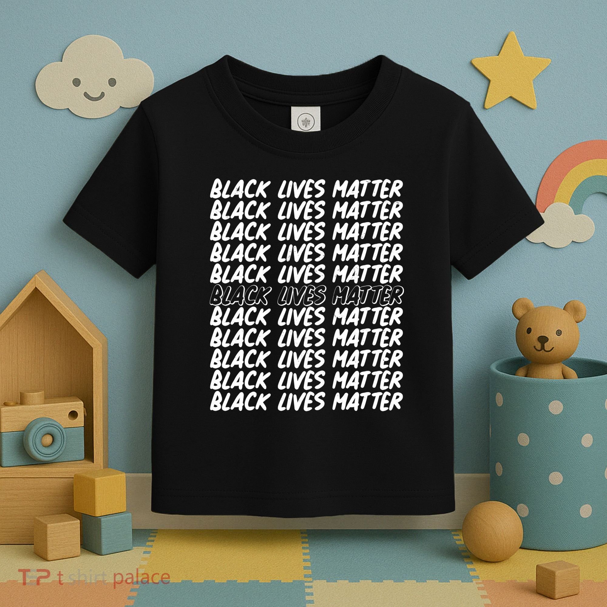 Black Lives Matter Pattern Toddler T-Shirt
