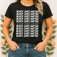 Black Lives Matter Pattern Women's T-Shirt thumb 2