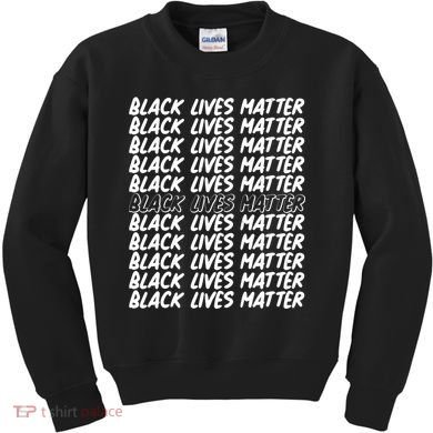 Black Lives Matter Pattern Kids Sweatshirt