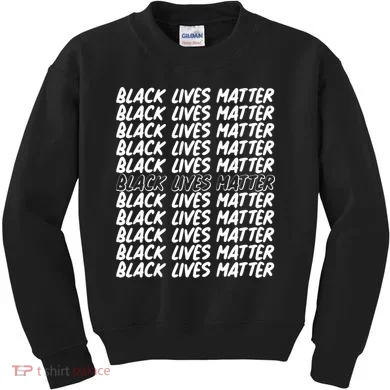 Black Lives Matter Pattern Kids Sweatshirt
