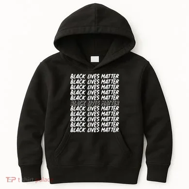 Black Lives Matter Pattern Kids Hoodie