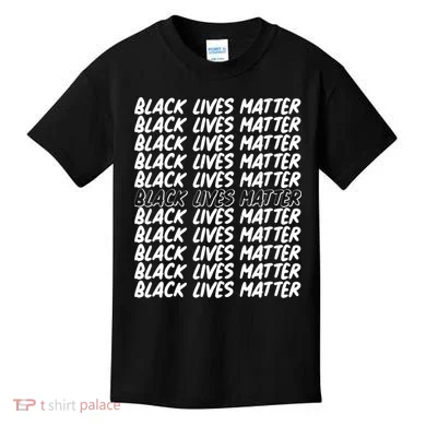 Black Lives Matter Pattern Kids T-Shirt