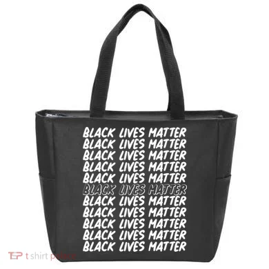 Black Lives Matter Pattern Tote Bag