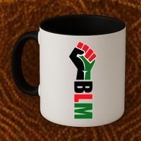 Black Lives Matter Power Fist Coffee Mug thumb 2