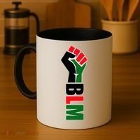 Black Lives Matter Power Fist Coffee Mug thumb 4