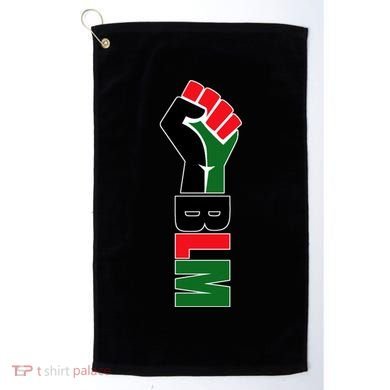 Black Lives Matter Power Fist Golf Towel