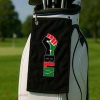Black Lives Matter Power Fist Golf Towel thumb 2