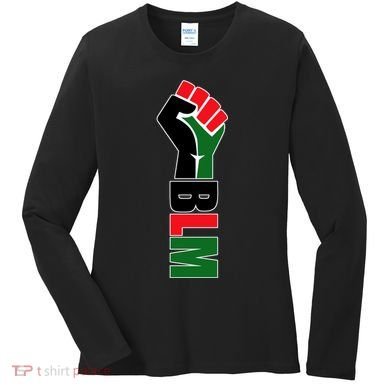 Black Lives Matter Power Fist Women's Long Sleeve Shirt