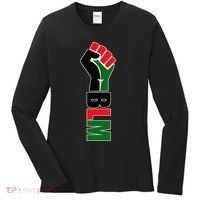 Black Lives Matter Power Fist Women's Long Sleeve Shirt thumb 0