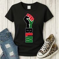 Black Lives Matter Power Fist Women's T-Shirt thumb 3