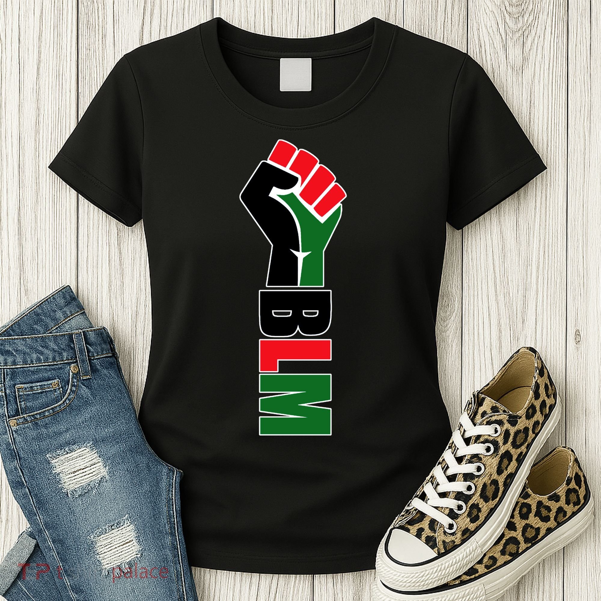 Black Lives Matter Power Fist Women's T-Shirt