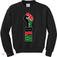 Black Lives Matter Power Fist Kids Sweatshirt thumb 0