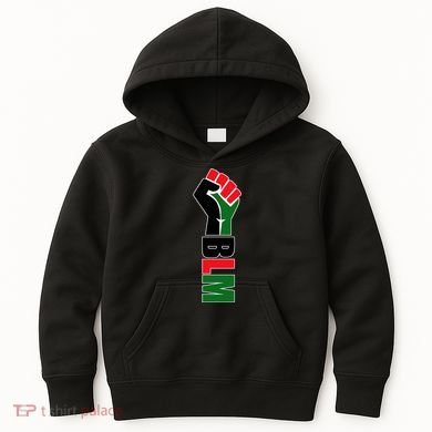 Black Lives Matter Power Fist Kids Hoodie