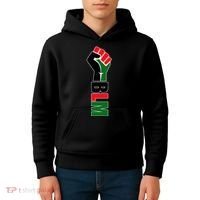 Black Lives Matter Power Fist Kids Hoodie thumb 4