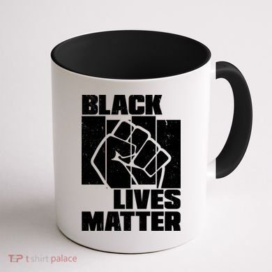 Black Lives Matter Protest Black Pride Coffee Mug back