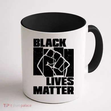 Black Lives Matter Protest Black Pride Coffee Mug back