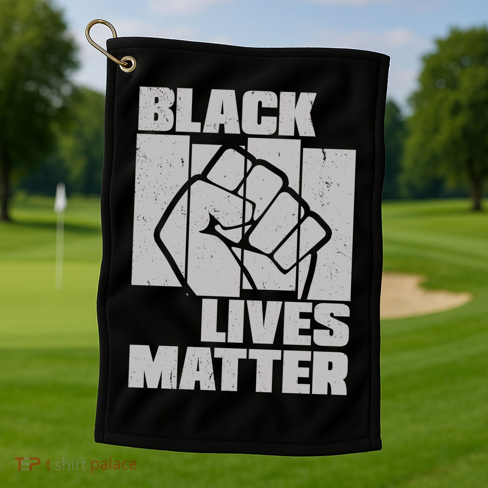 Black Lives Matter Protest Black Pride Golf Towel