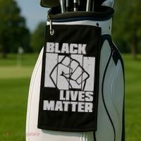 Black Lives Matter Protest Black Pride Golf Towel thumb 2