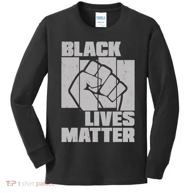 Black Lives Matter Protest Black Pride Kids Long Sleeve Shirt
