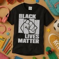 Black Lives Matter Protest Black Pride Kids T-Shirt thumb 3