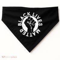 Black Lives Matter Protest Emblem USA-Made Doggie Bandana thumb 0