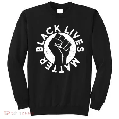 Black Lives Matter Protest Emblem Sweatshirt