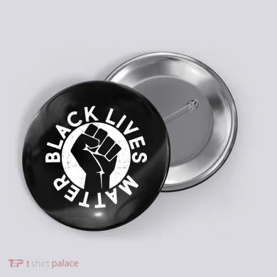 Black Lives Matter Protest Emblem Button