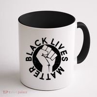 Black Lives Matter Protest Emblem Coffee Mug thumb 1