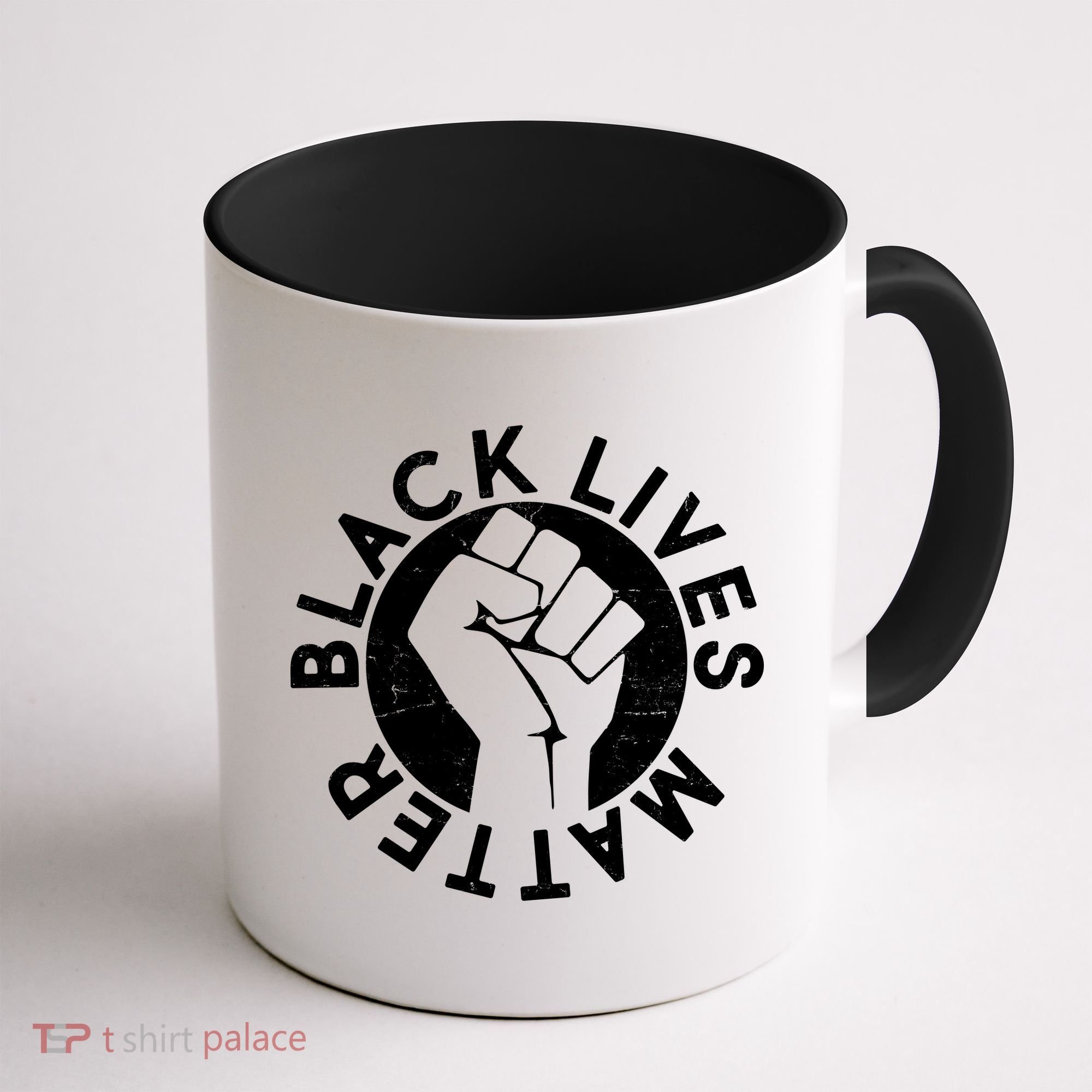 Black Lives Matter Protest Emblem Coffee Mug