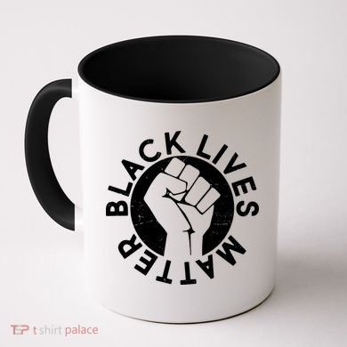 Black Lives Matter Protest Emblem Coffee Mug