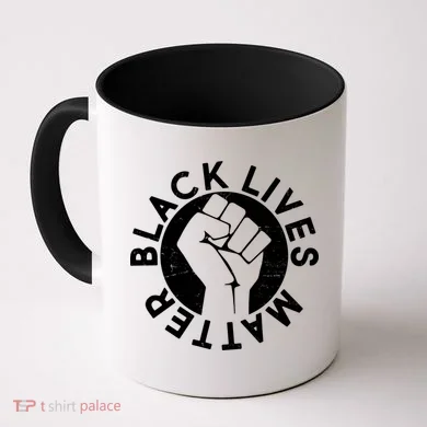 Black Lives Matter Protest Emblem Coffee Mug