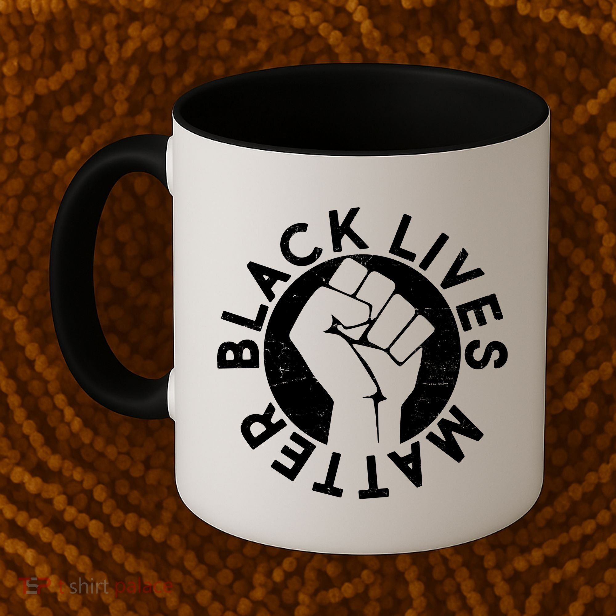 Black Lives Matter Protest Emblem Coffee Mug