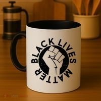 Black Lives Matter Protest Emblem Coffee Mug thumb 4