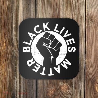 Black Lives Matter Protest Emblem Coaster
