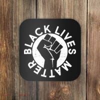 Black Lives Matter Protest Emblem Coaster thumb 0