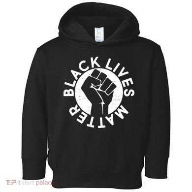 Black Lives Matter Protest Emblem Toddler Hoodie
