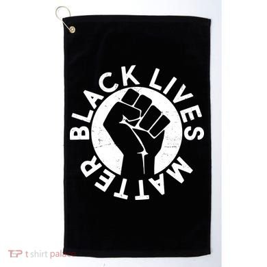 Black Lives Matter Protest Emblem Golf Towel