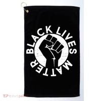 Black Lives Matter Protest Emblem Golf Towel thumb 0