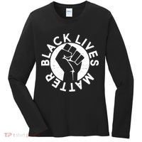 Black Lives Matter Protest Emblem Women's Long Sleeve Shirt thumb 0