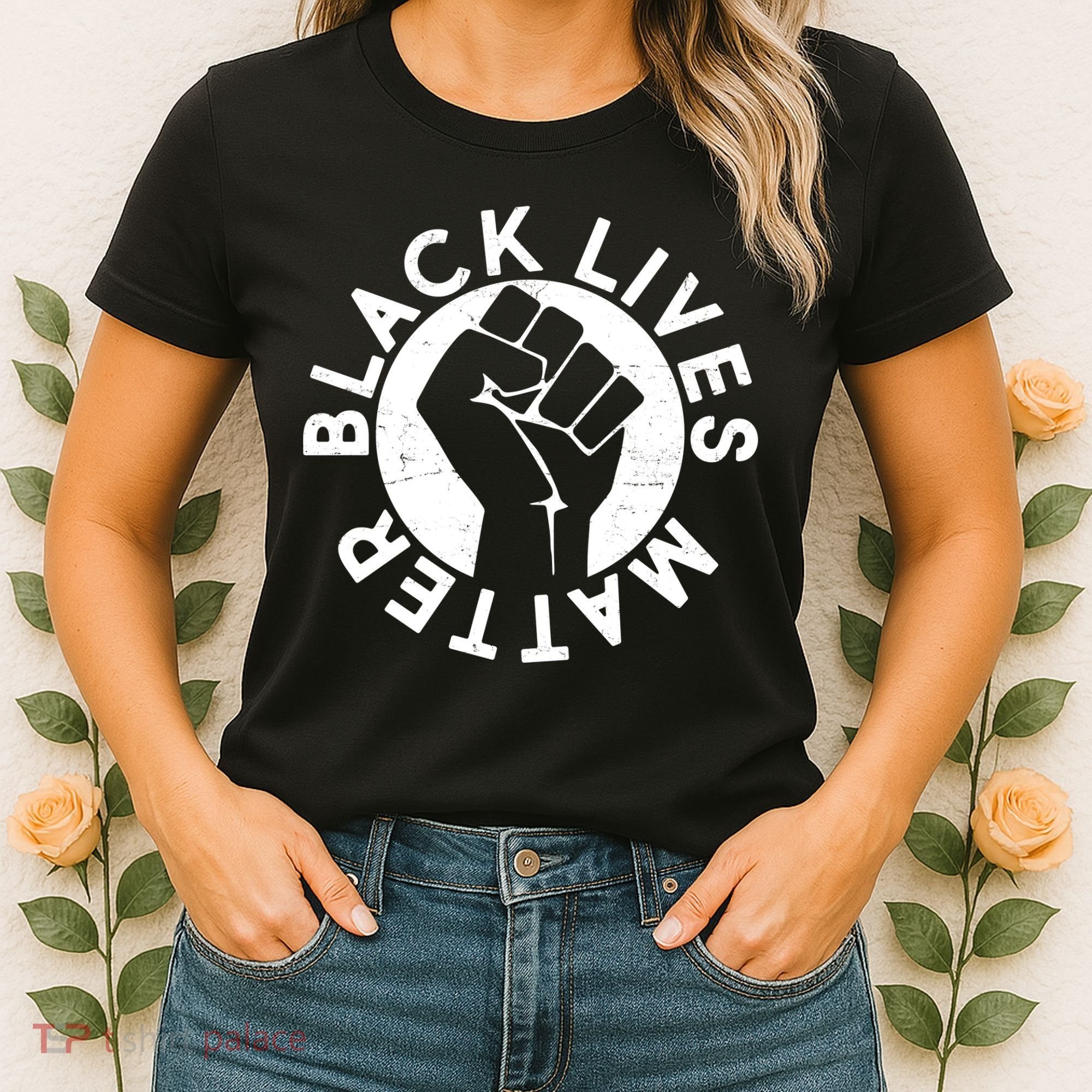 Black Lives Matter Protest Emblem Women's T-Shirt